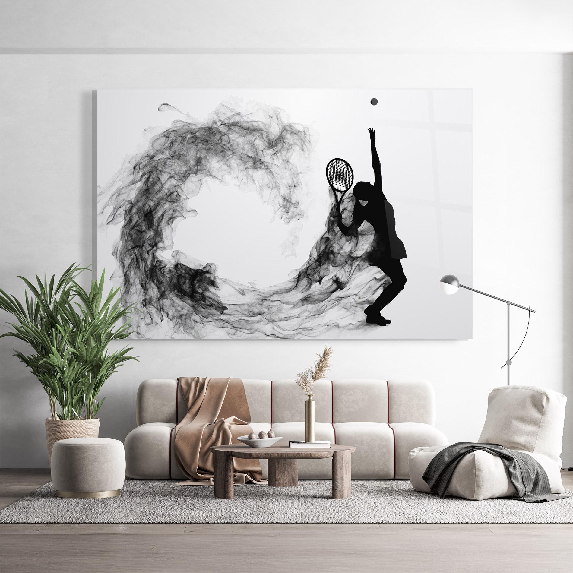 Obraz na Szkle Black Tennis Smoke mockup 9