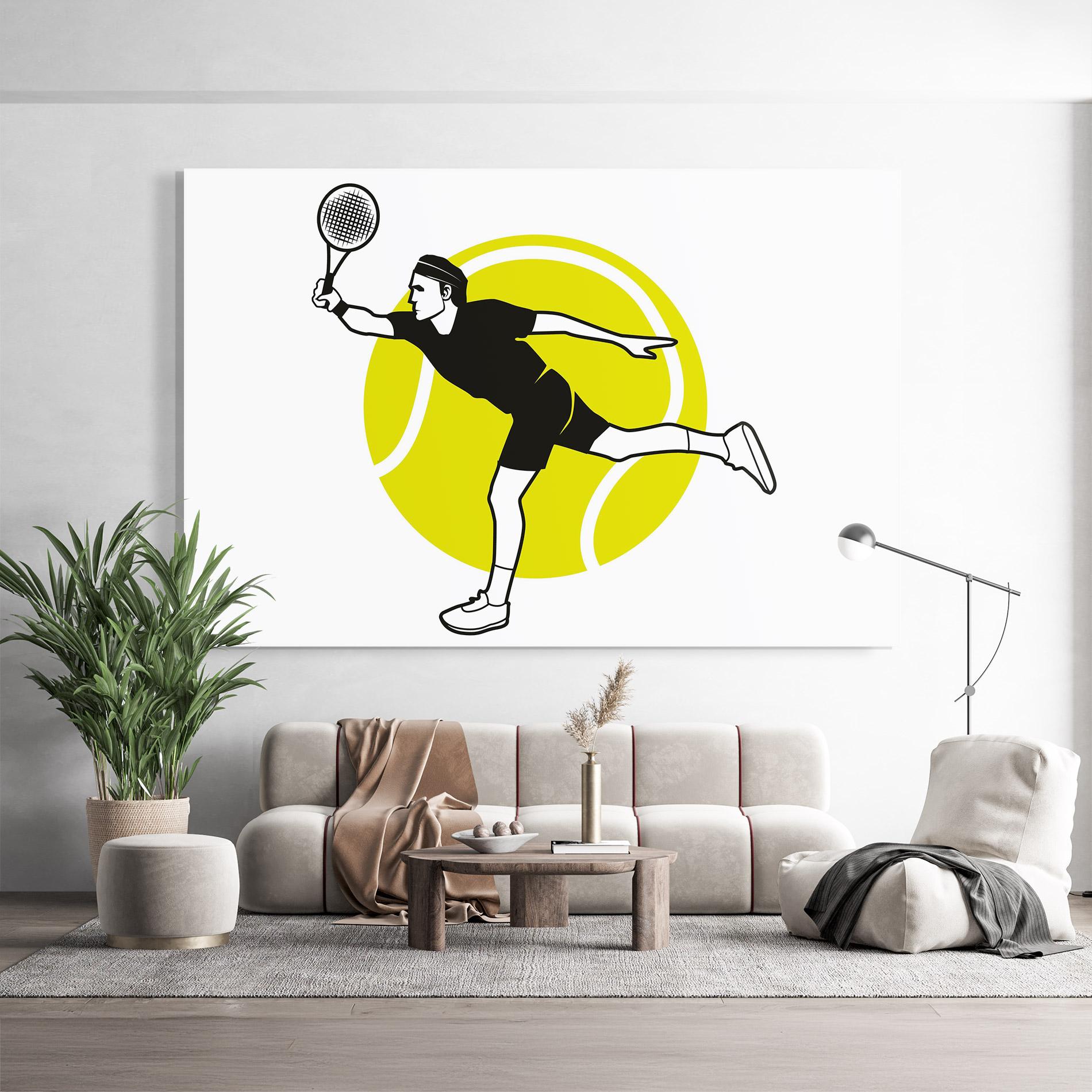 Obraz na Szkle Running Tennis mockup 9