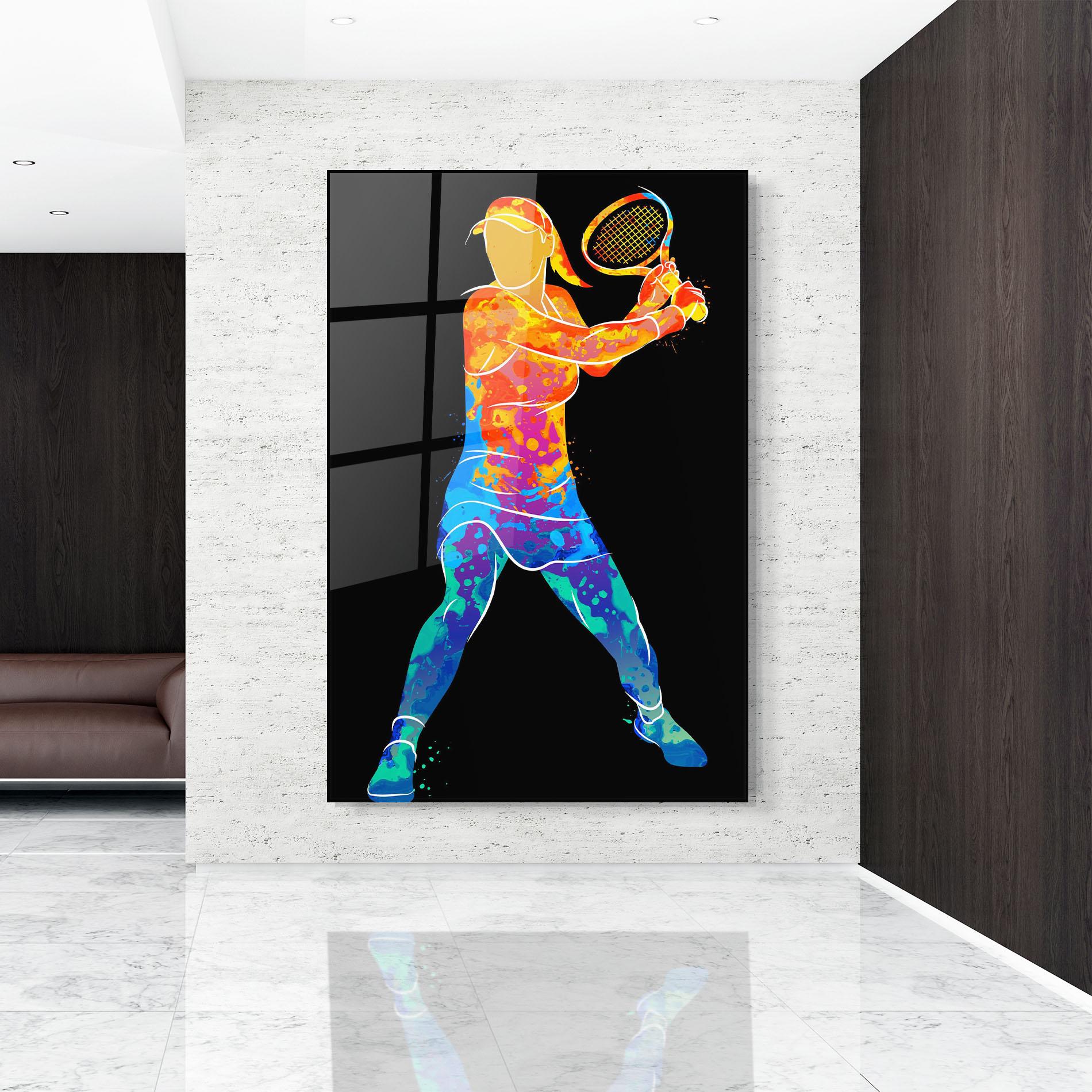 Obraz na Szkle Green Orange Tennis mockup 9