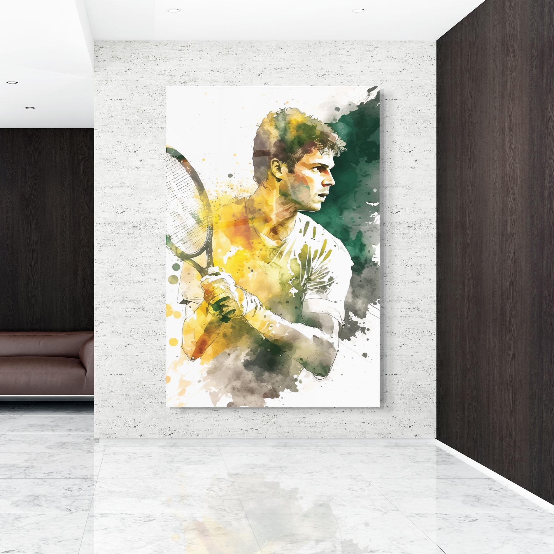 Obraz na Szkle Player Watercolor mockup 9