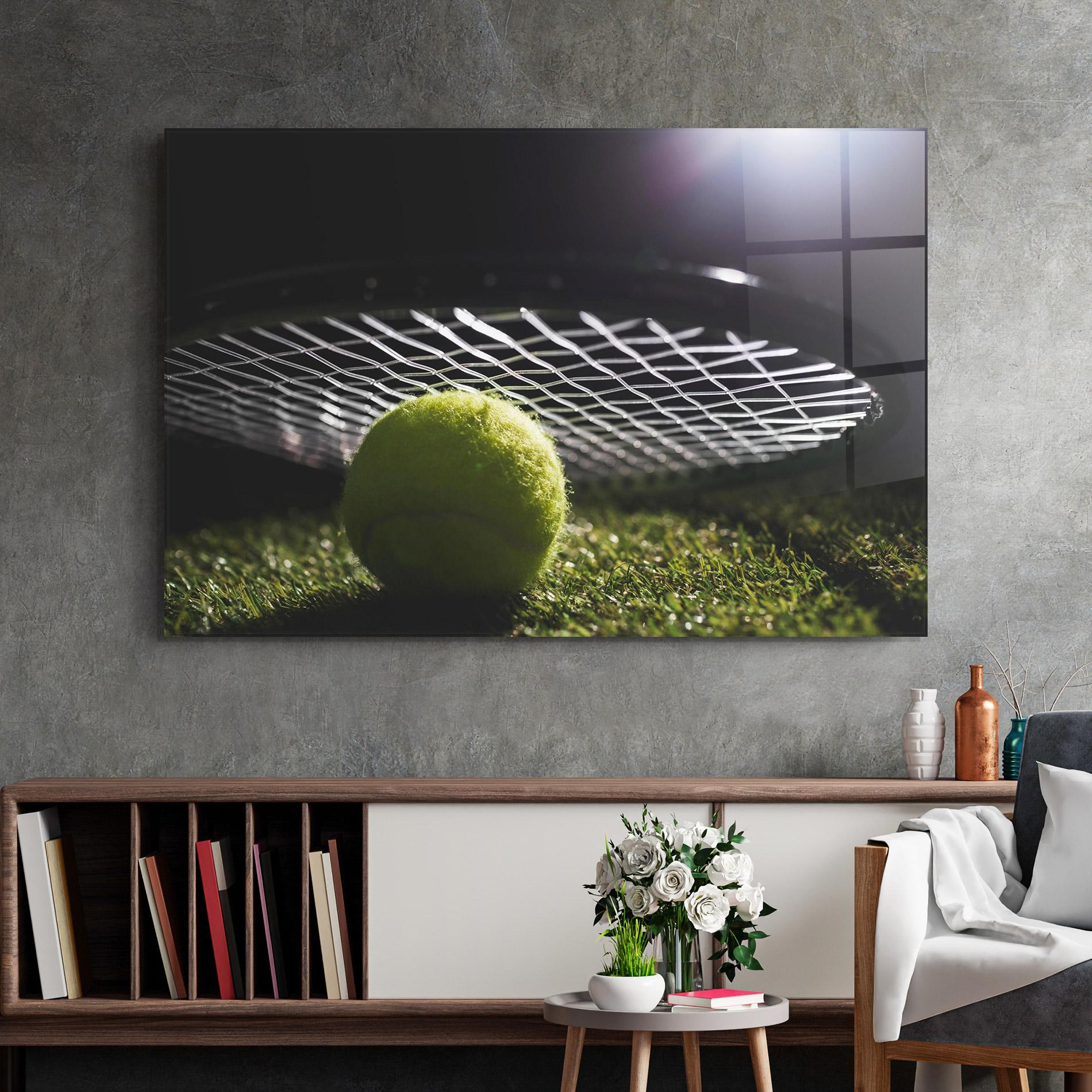 Obraz na Szkle Close Up Tennis Ball mockup 2