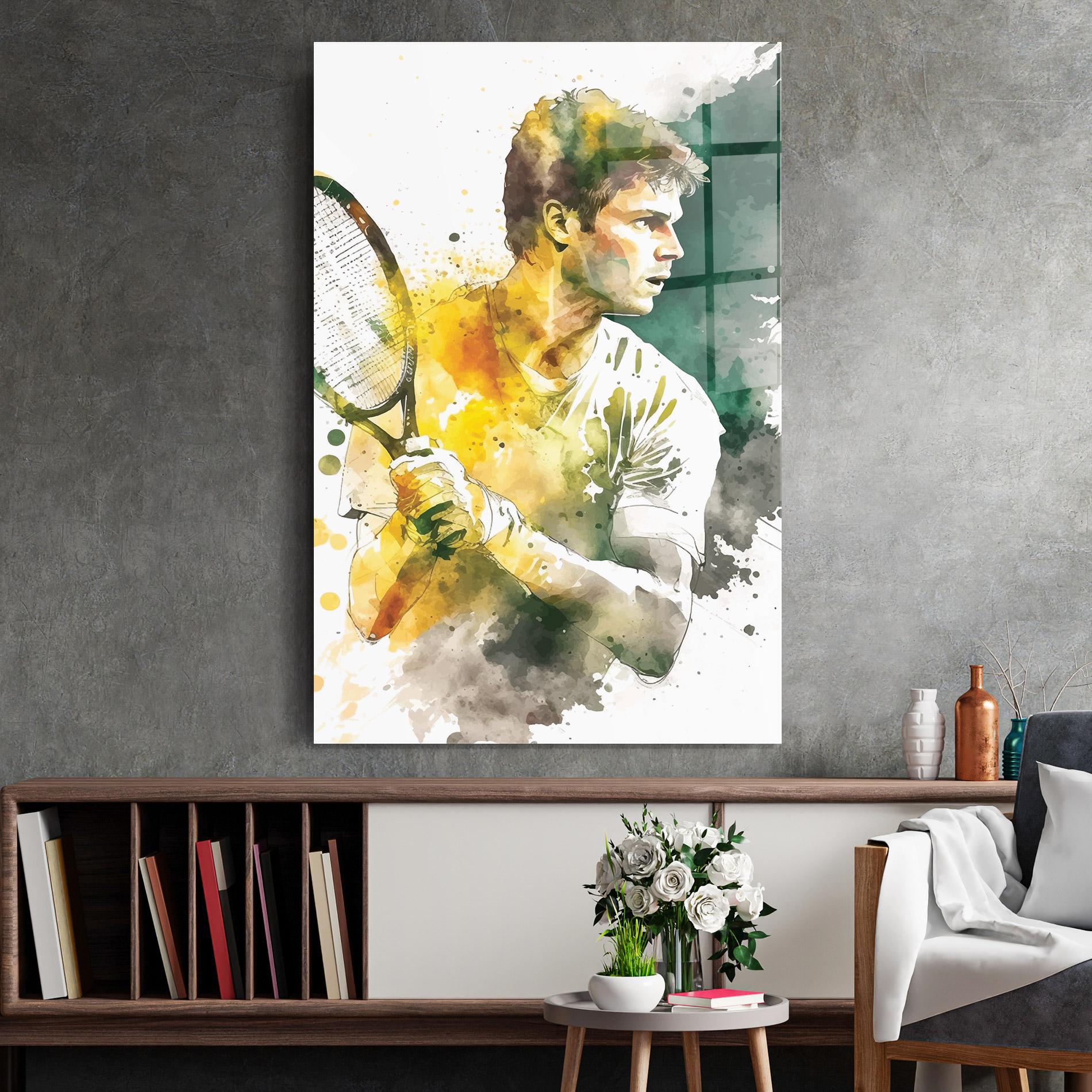 Obraz na Szkle Player Watercolor mockup 2