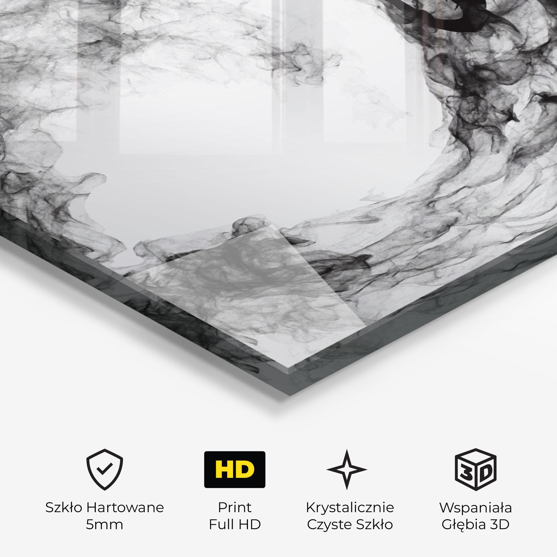 Obraz na Szkle Black Tennis Smoke mockup 3