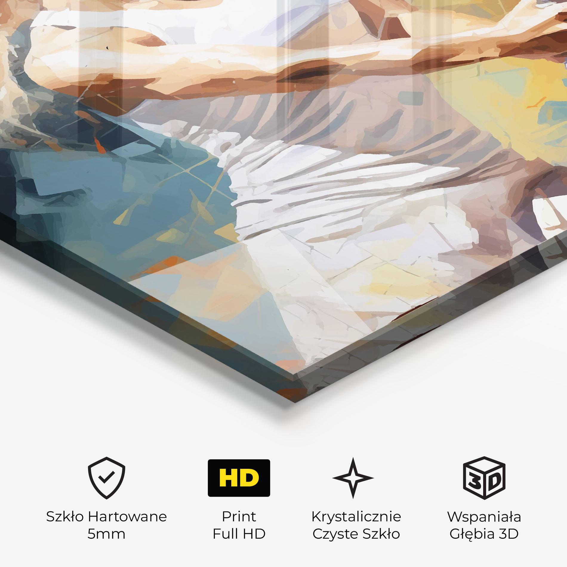 Obraz na Szkle Blonde Tennis Girl mockup 3