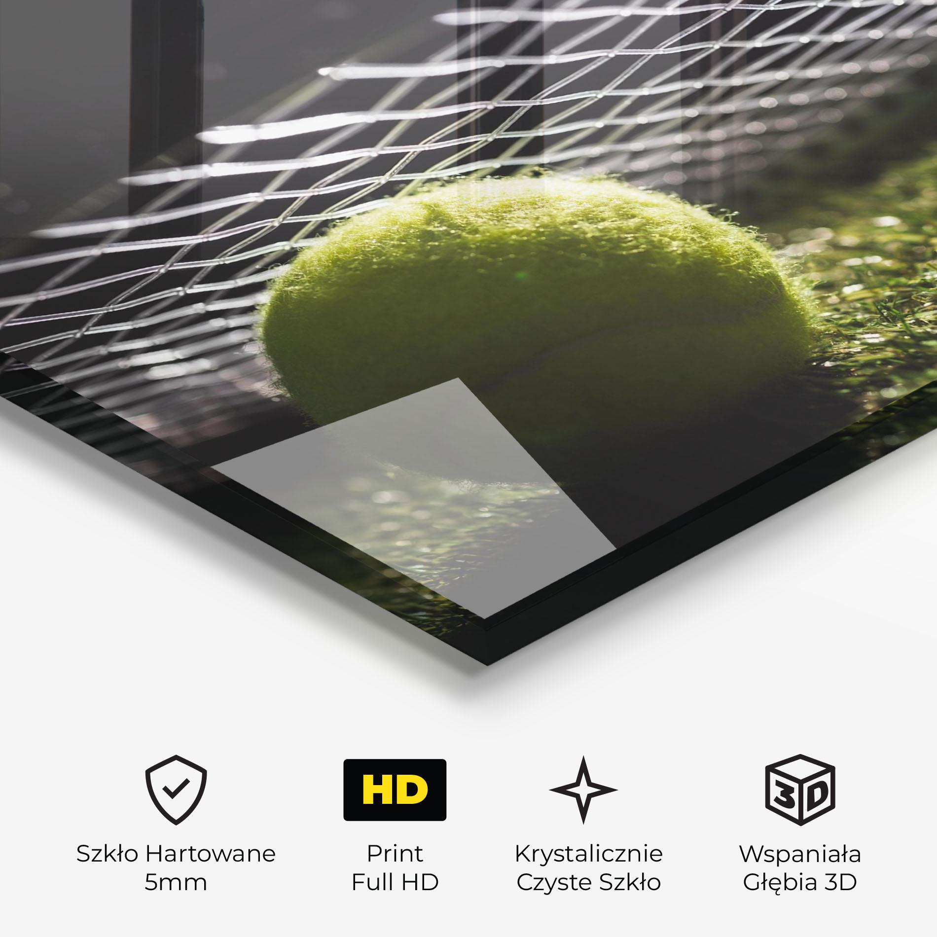 Obraz na Szkle Close Up Tennis Ball mockup 3