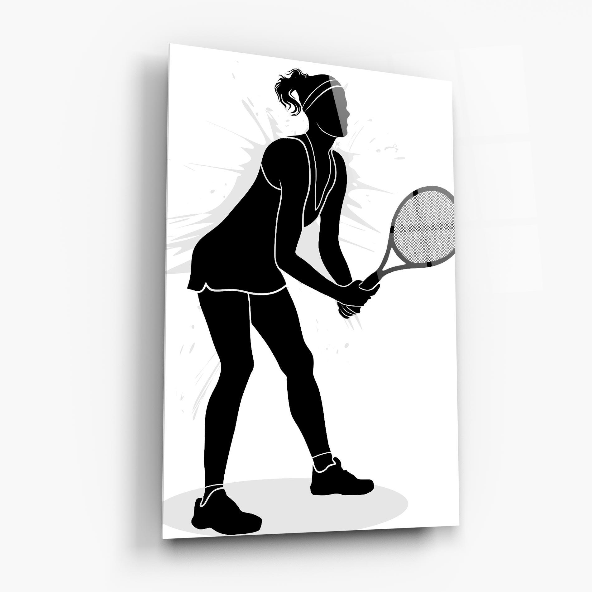 Obraz na Szkle Female Tennis Player mockup 6