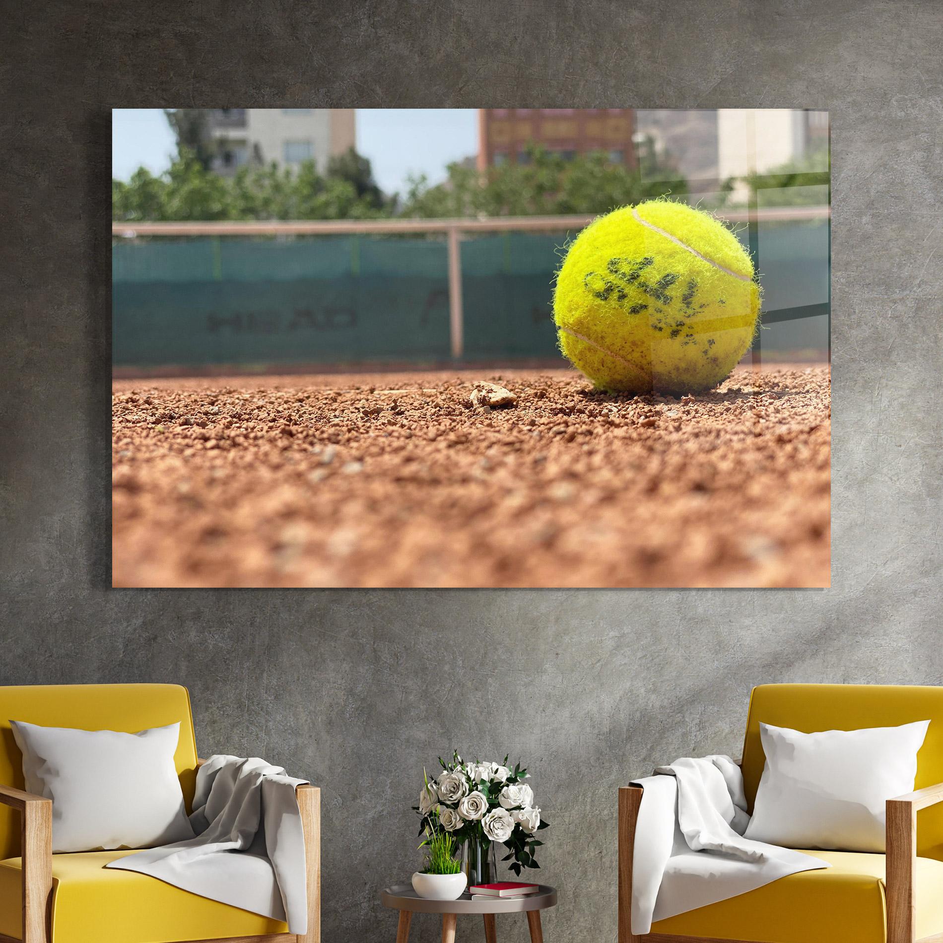 Obraz na Szkle Lost Tennis Ball mockup 4