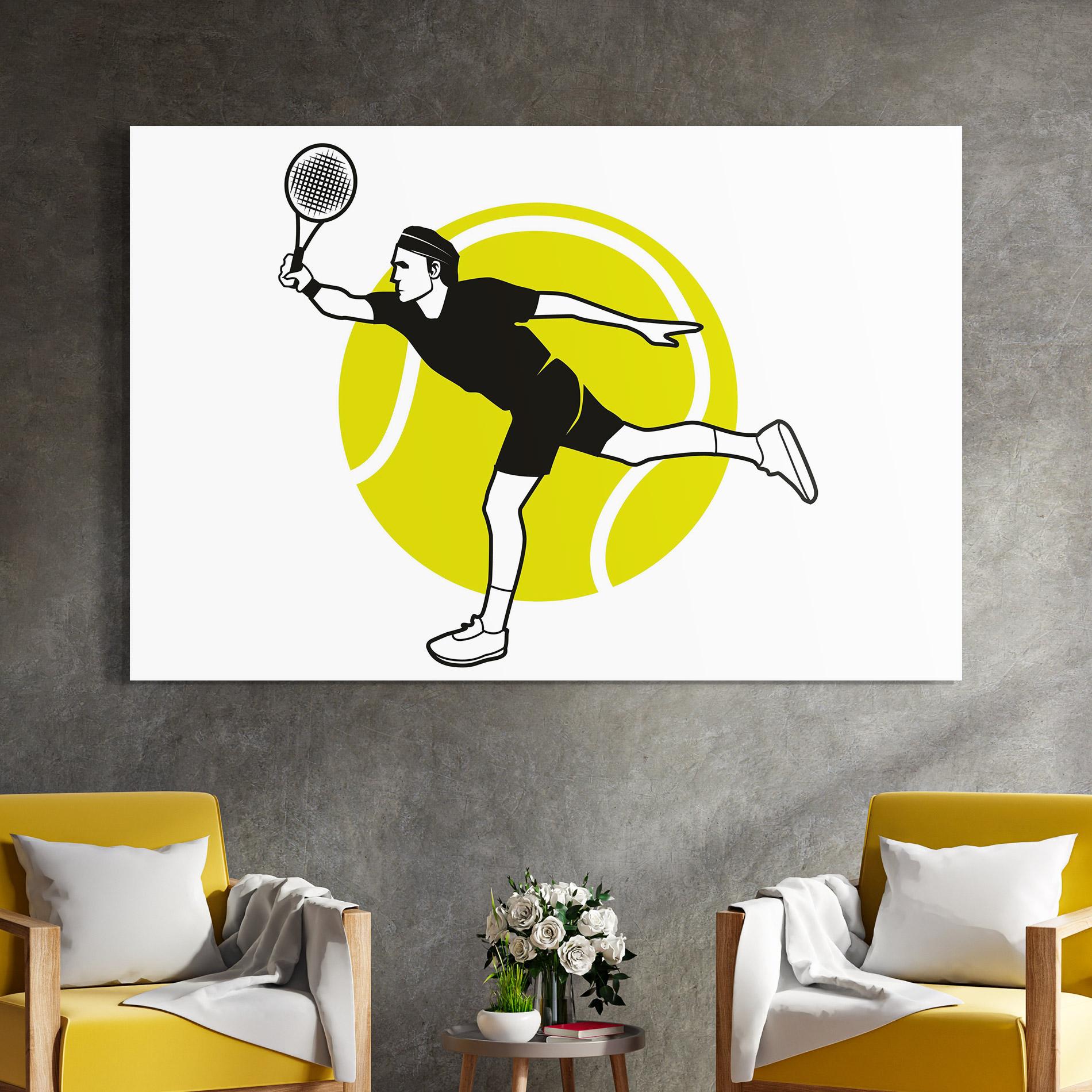 Obraz na Szkle Running Tennis mockup 4