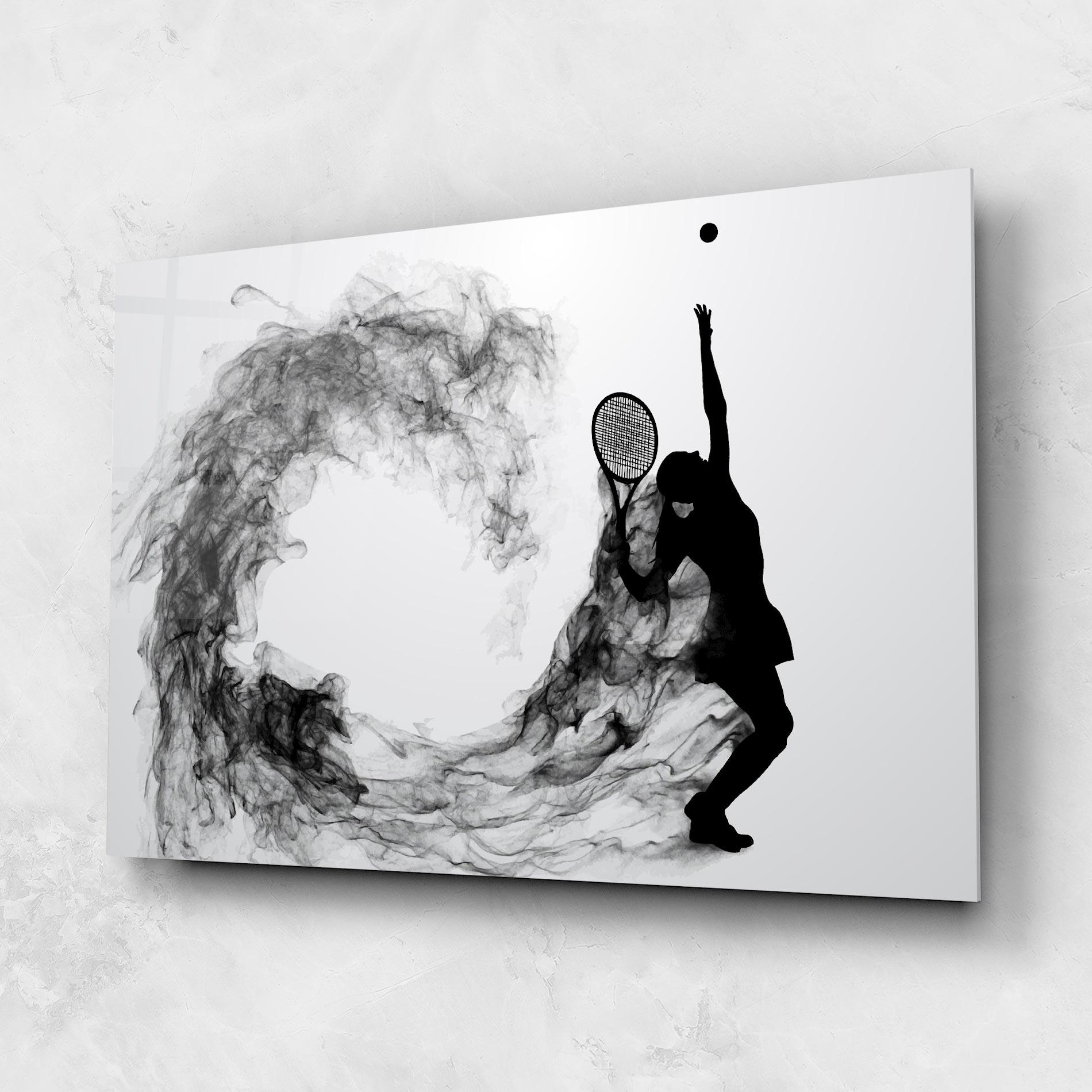 Obraz na Szkle Black Tennis Smoke mockup 1
