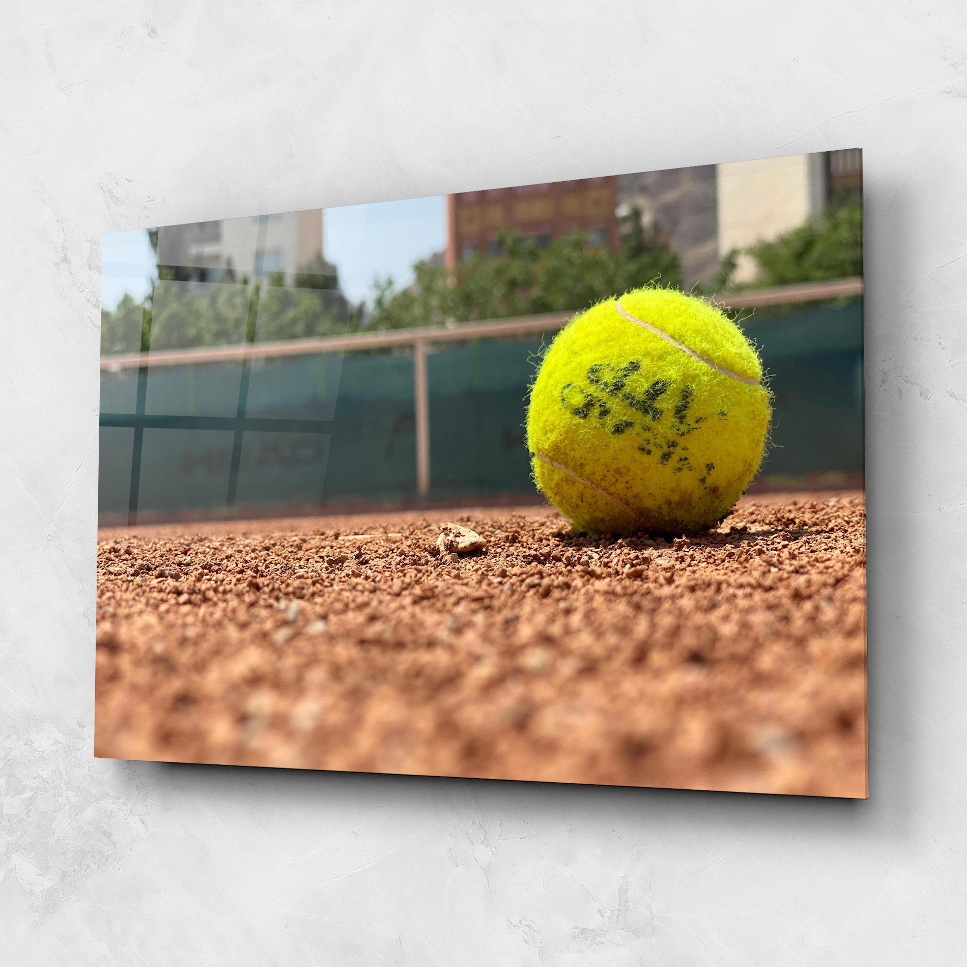 Obraz na Szkle Lost Tennis Ball mockup 1