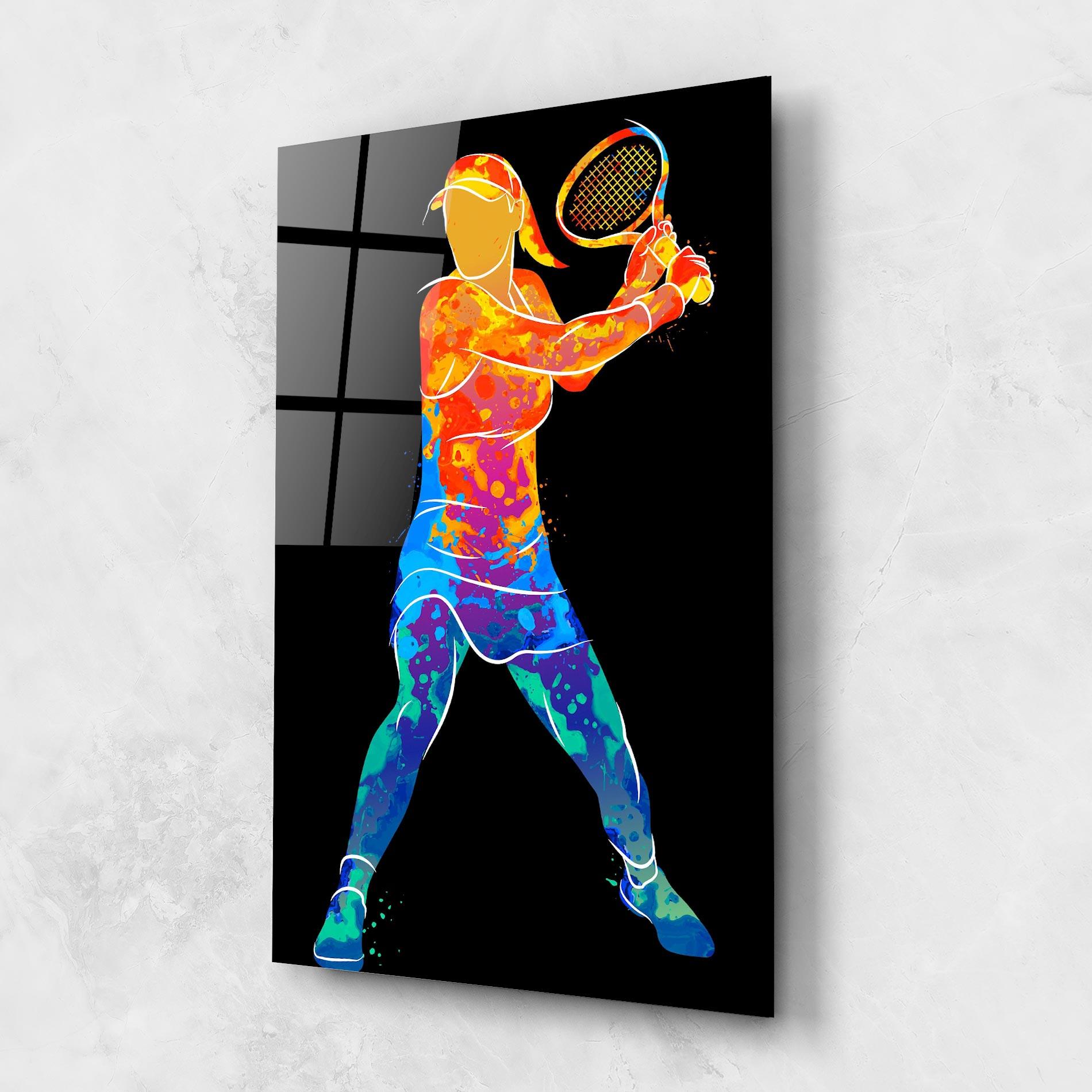 Obraz na Szkle Green Orange Tennis mockup 1