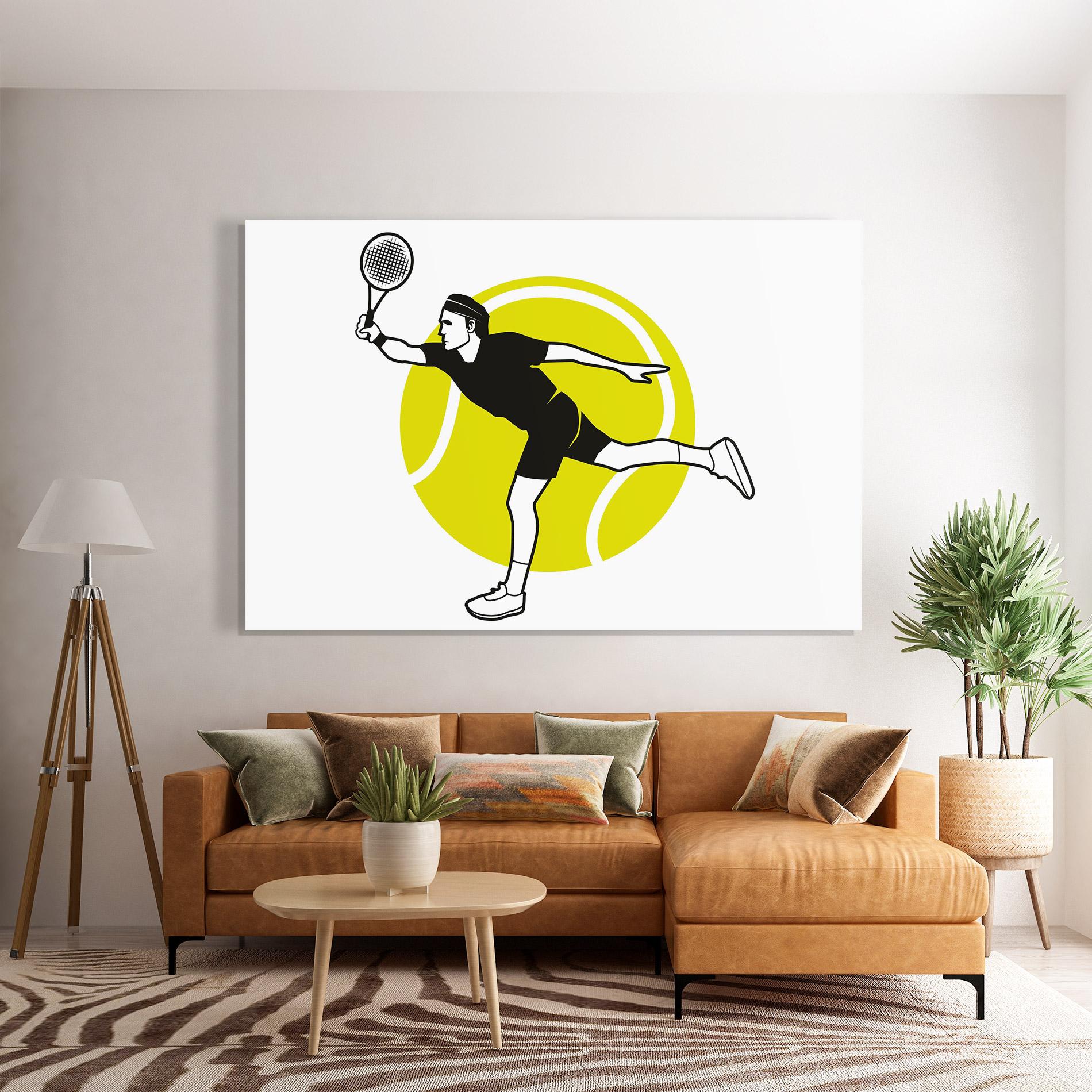Obraz na Szkle Running Tennis mockup 7