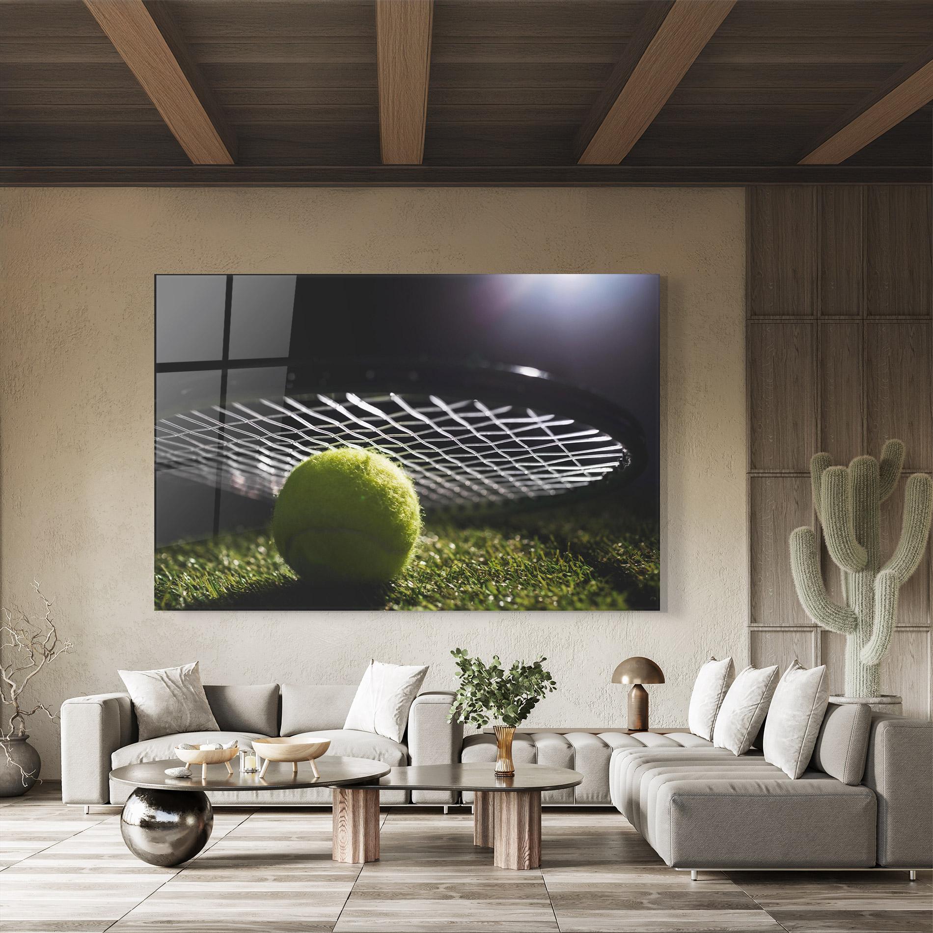 Obraz na Szkle Close Up Tennis Ball mockup 8