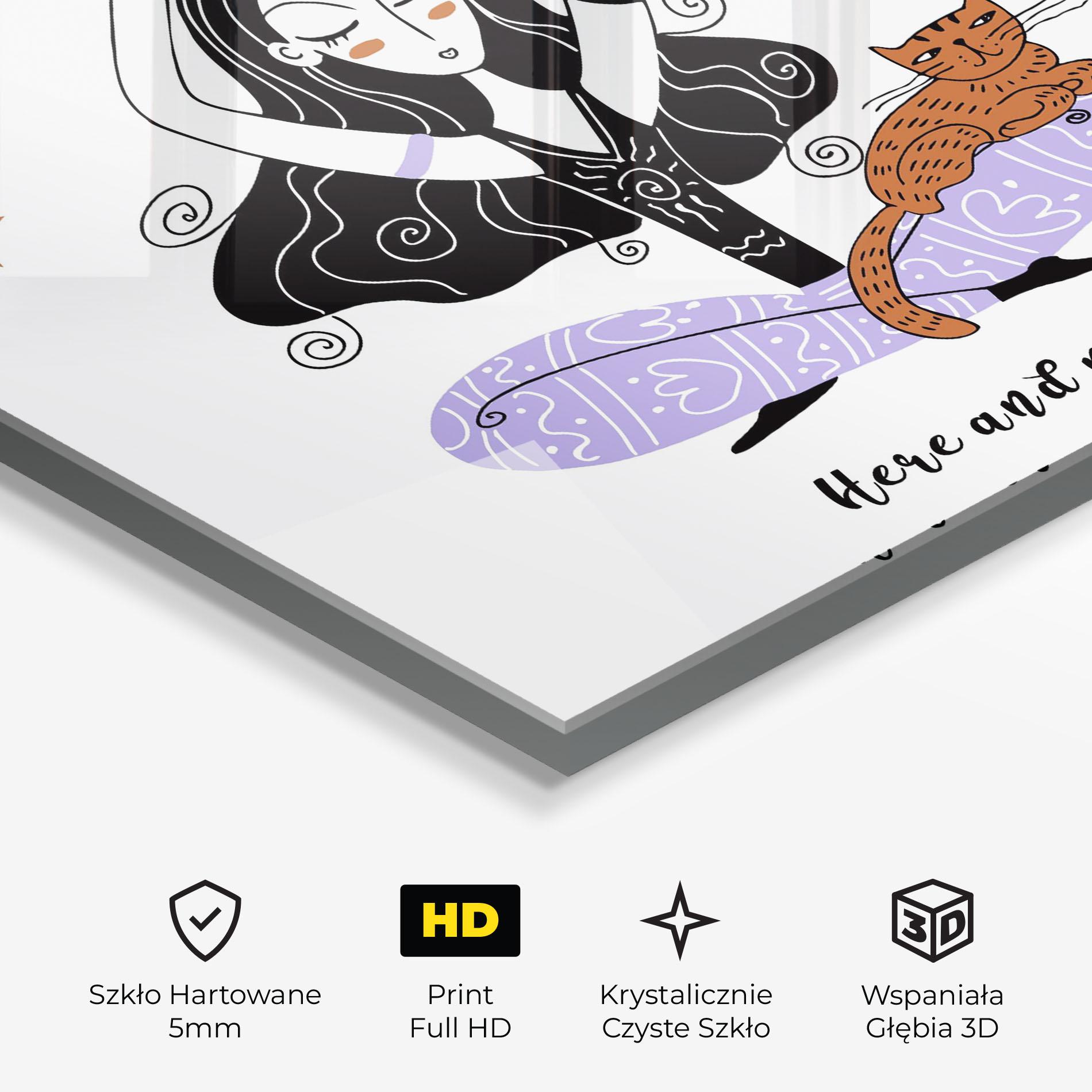 Obraz na Szkle Here And Now mockup 3