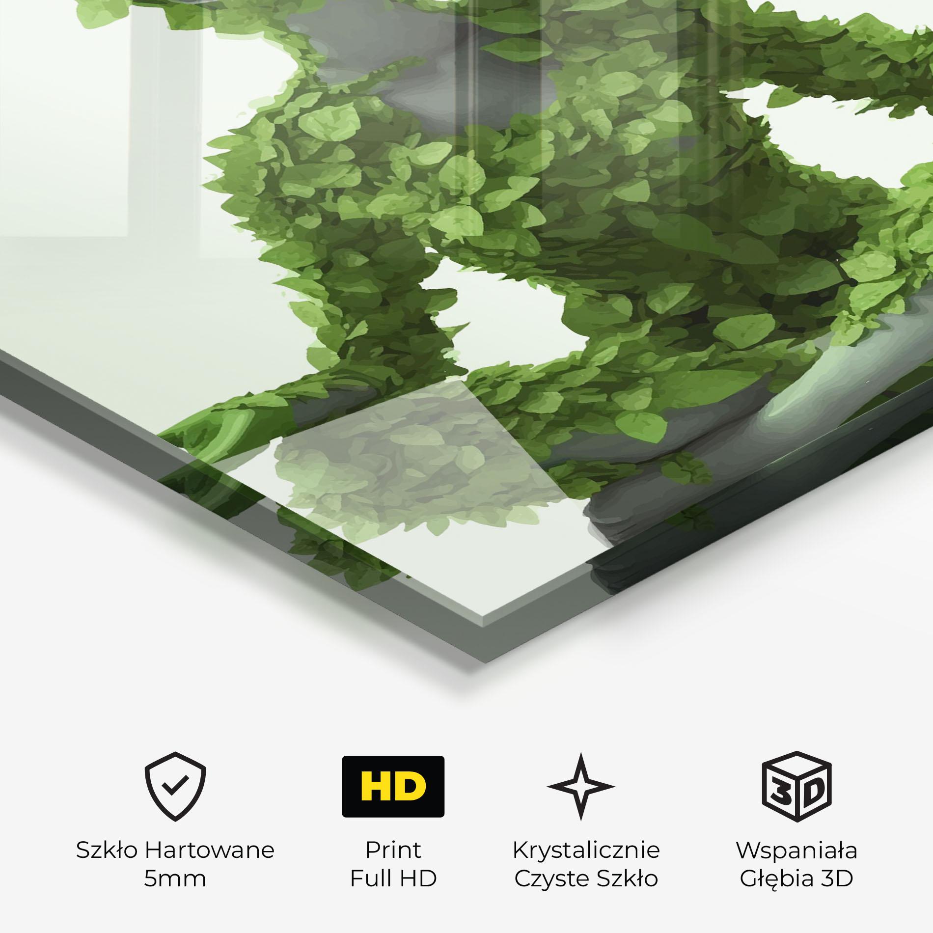 Obraz na Szkle Nature Yoga mockup 3